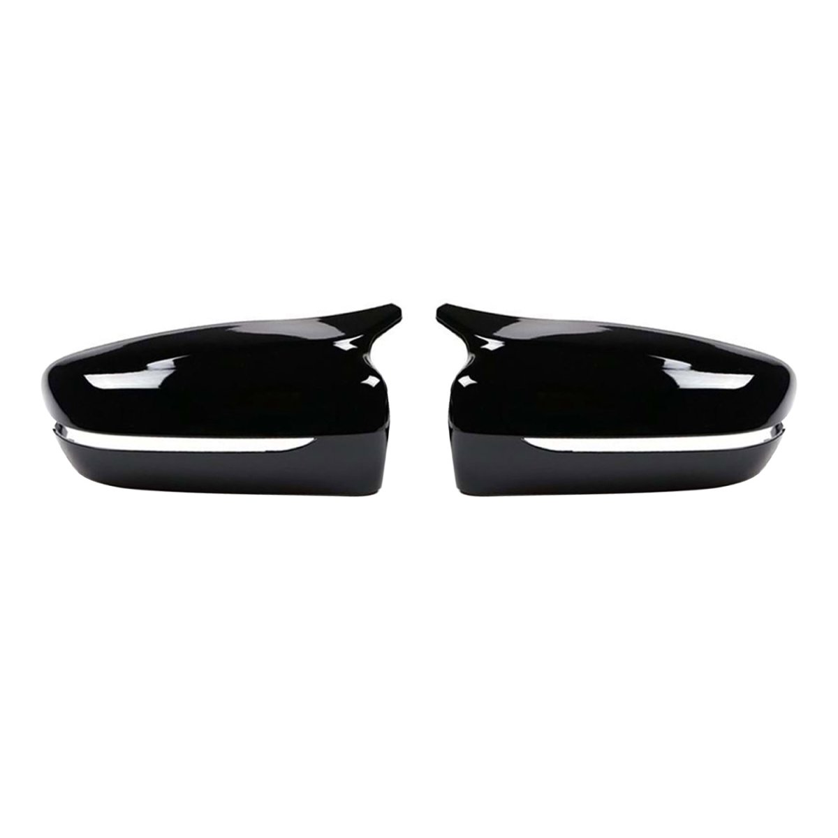 BMW 4ER Mirror Cover - Omac - Bat Model ABS - Gloss Piano Black - '20-'24